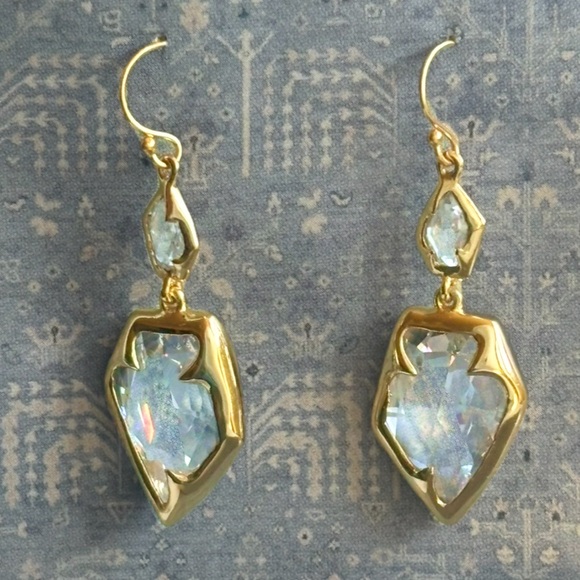 Alexis Bittar Jewelry - ALEXIS BITTAR • Miss Havisham Rare CZ Double Drop Celestial Pear Earrings